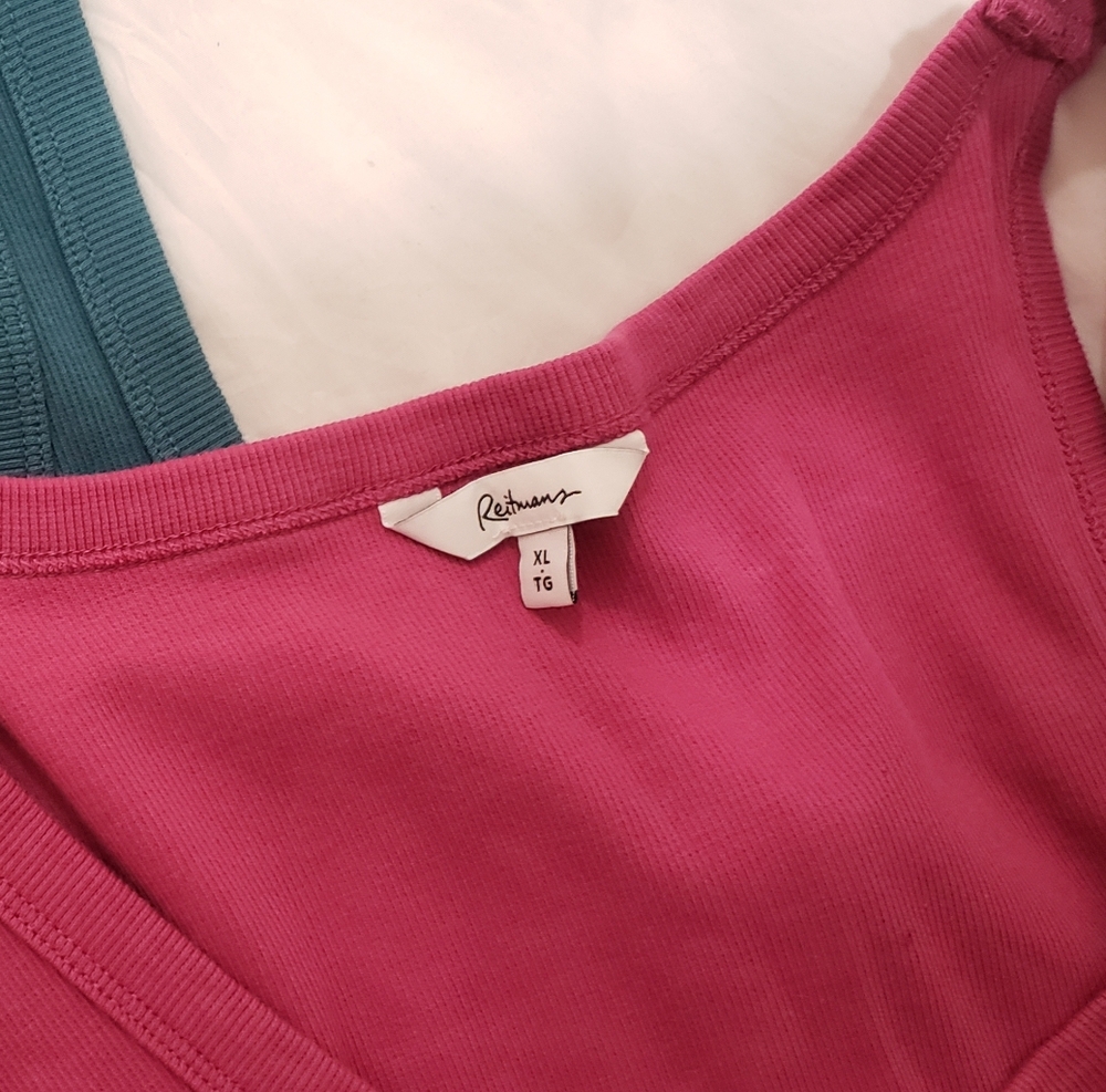 Reitmans Pink and Teal Tank Tops - Picture 6 of 6